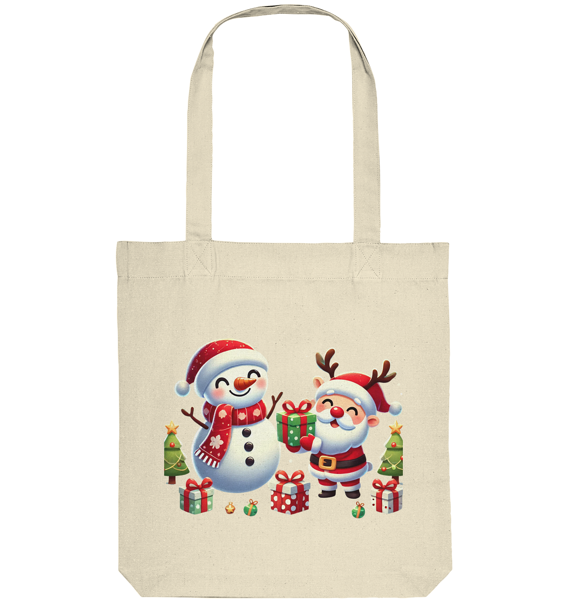 Christmas Organic Tote Bag Joke it out