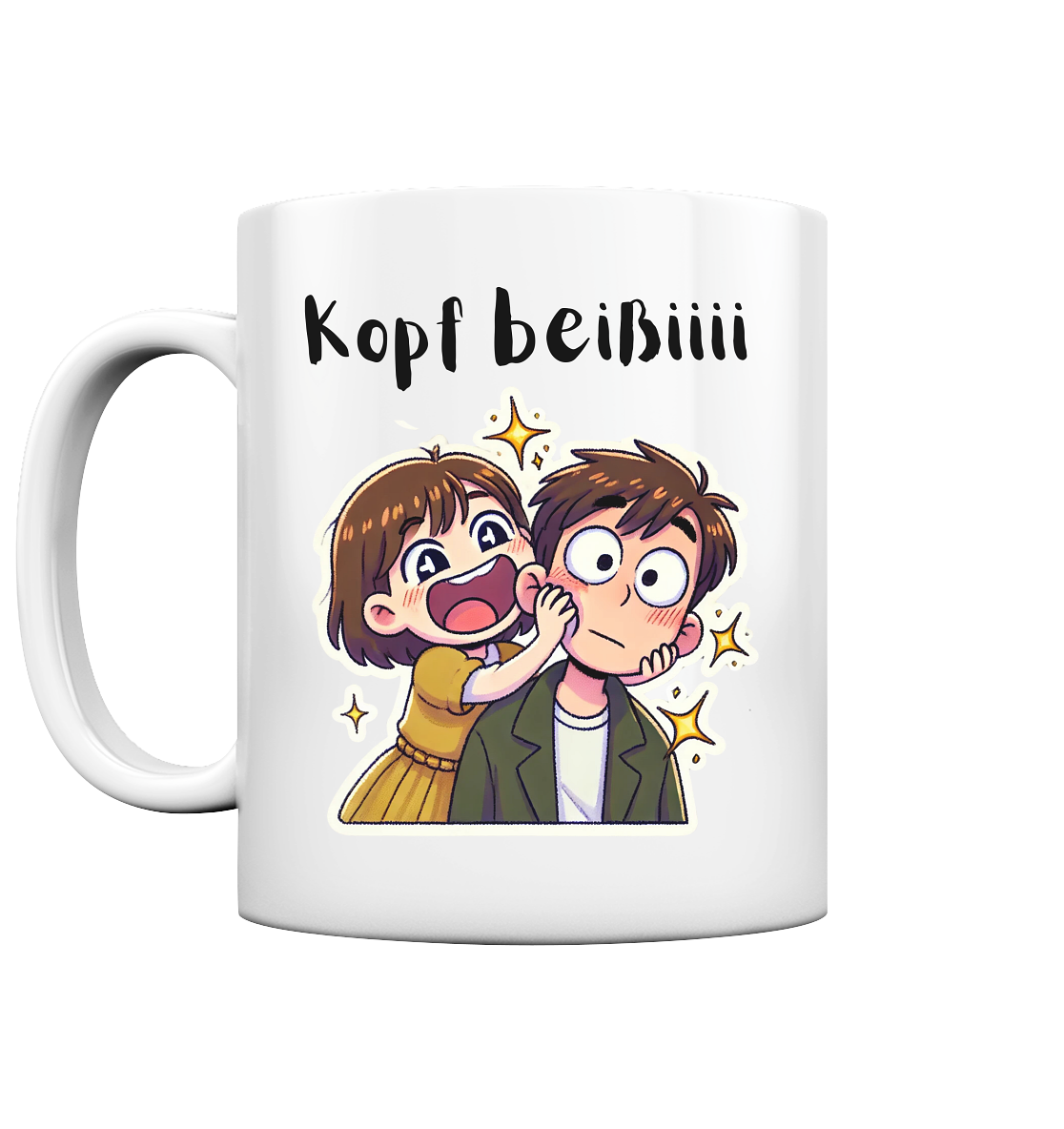 Kopf Beißi - Boy - Tasse glossy