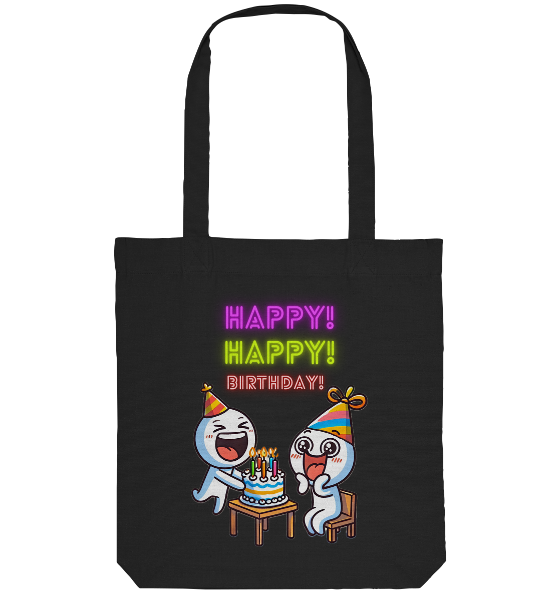 Happy - Organic Tote-Bag