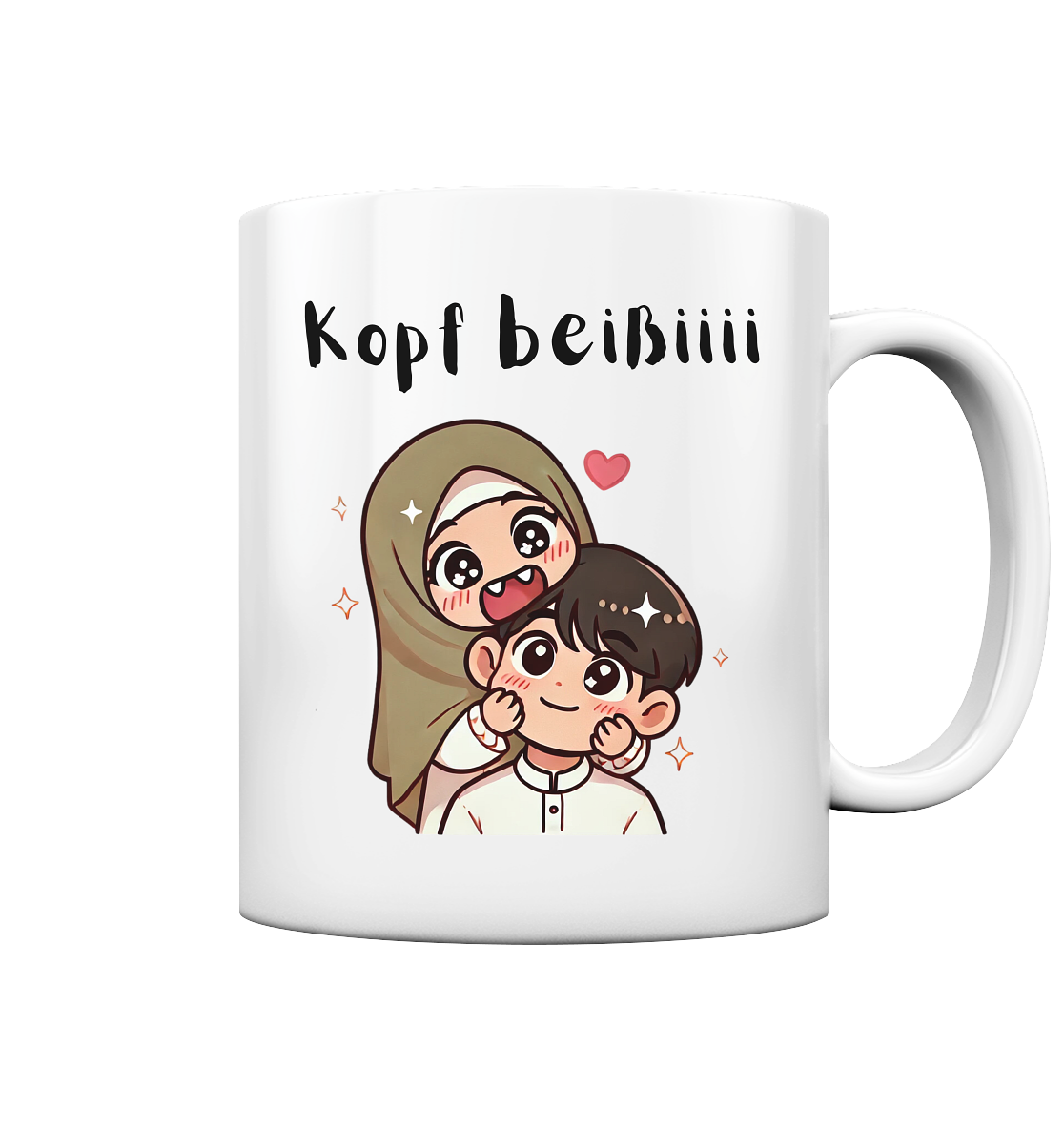 Kopf beißi - Hijabi - Tasse glossy