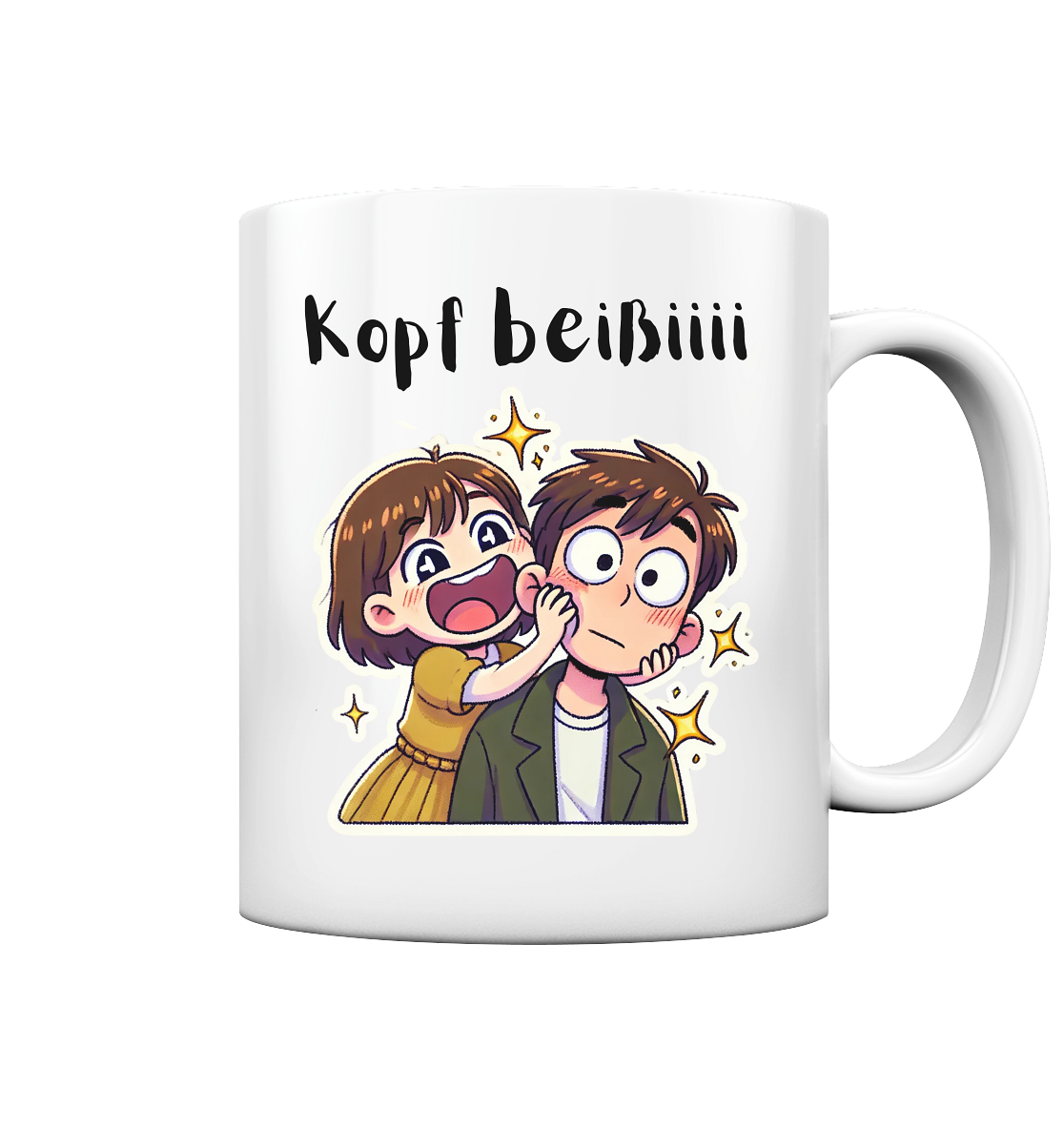 Kopf Beißi - Boy - Tasse glossy